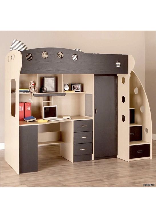 Ліжко # шафа # комп'ютерний стіл