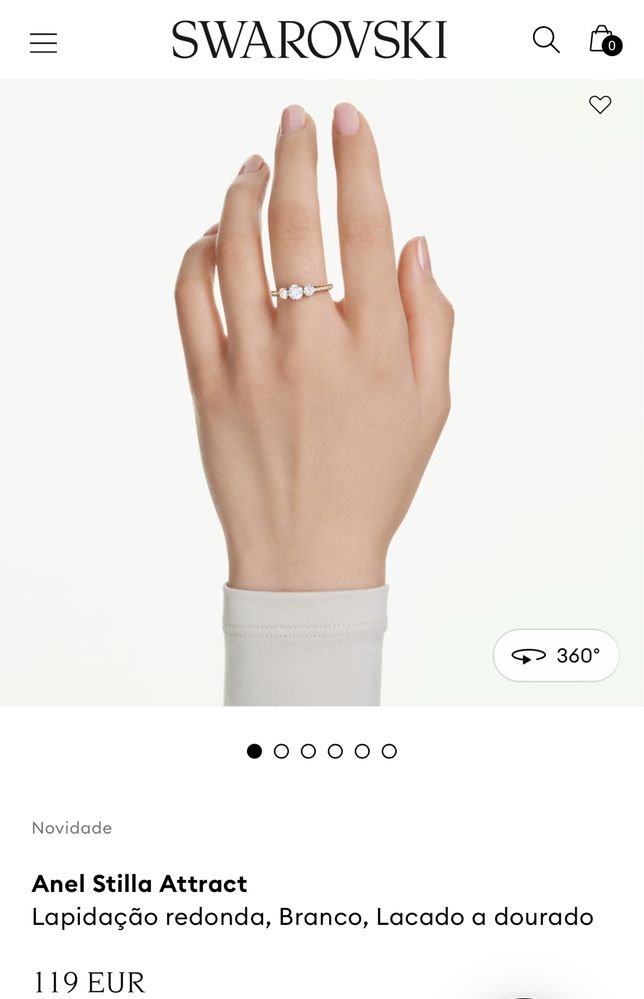 Anel stilla attract swarovski
