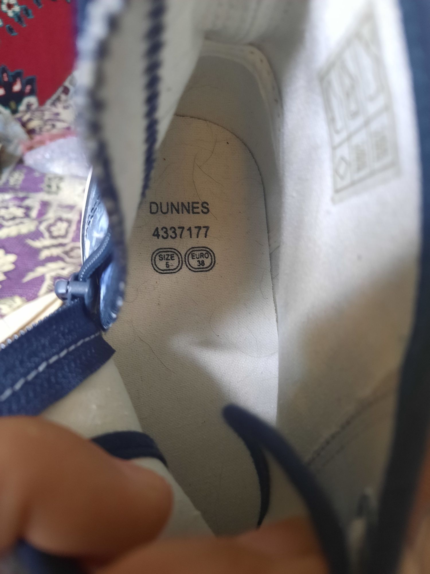 Кеды Ollstars 39.(25см.)б/у, Dunnes38р.(24.5см) новые.