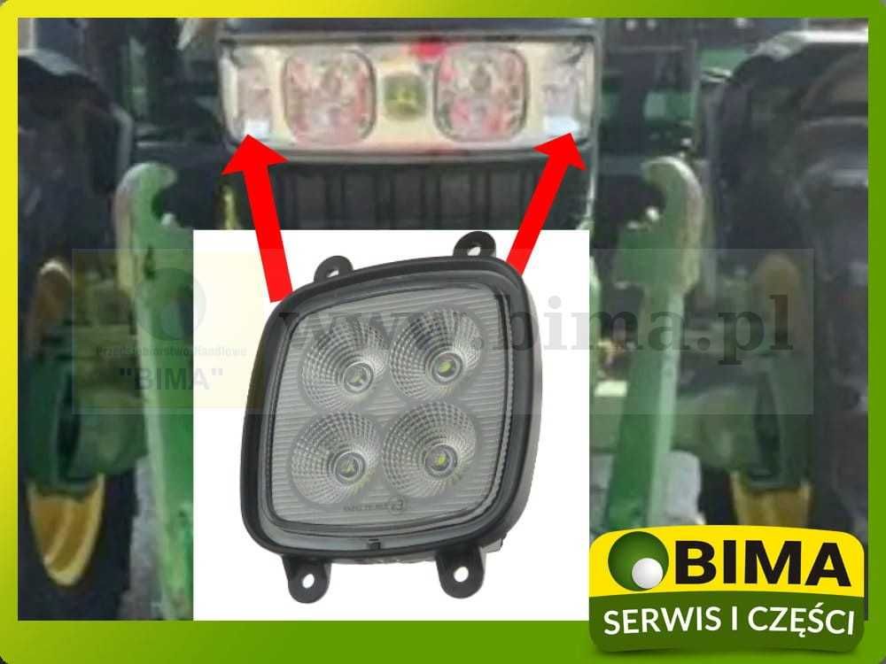 Lampa reflektor LED w maskę John Deere Premium 6230~6330~6630~6930~743