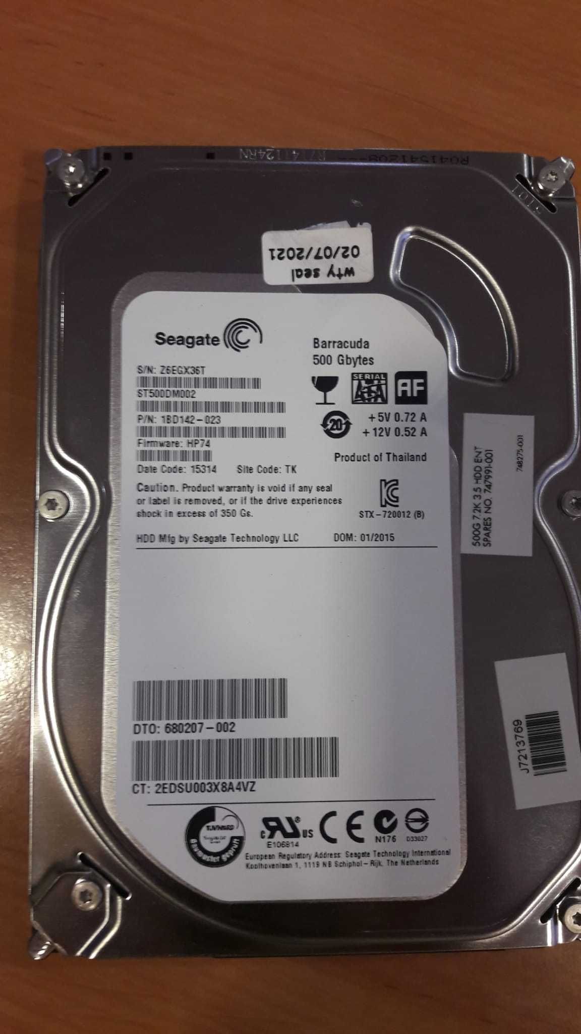 Disco 3.5'' 500GB SATA Seagate