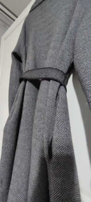 Płaszcz w jodełkę Zara