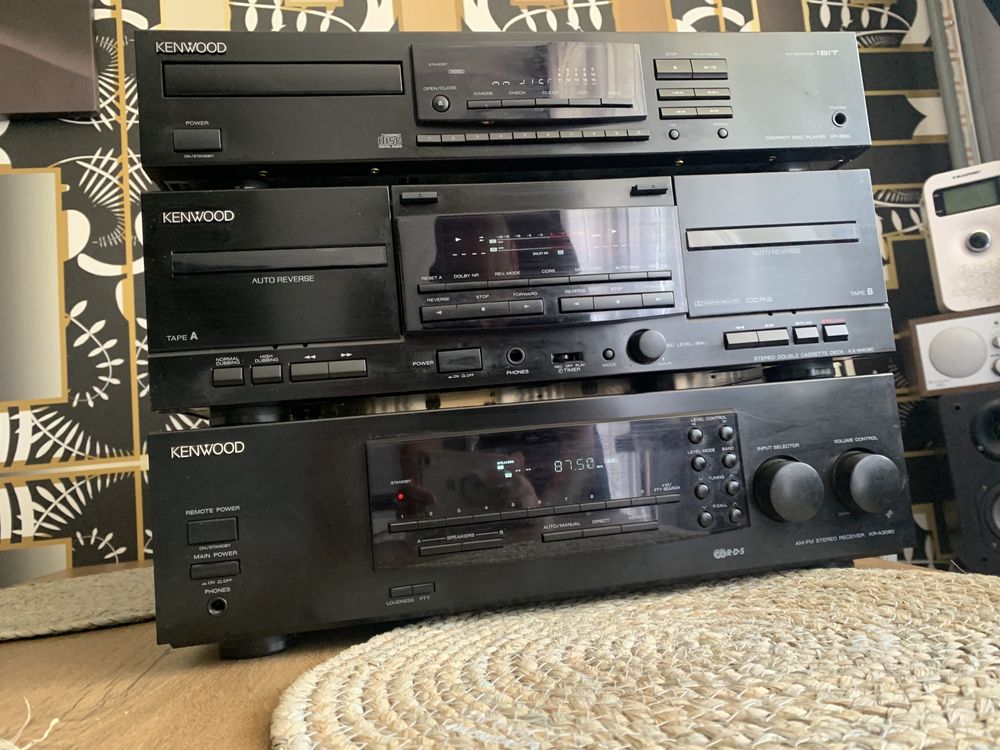 Komplet Kenwood KR-A3080/KX-W4080/DP-1080 Czarny Klasyk!