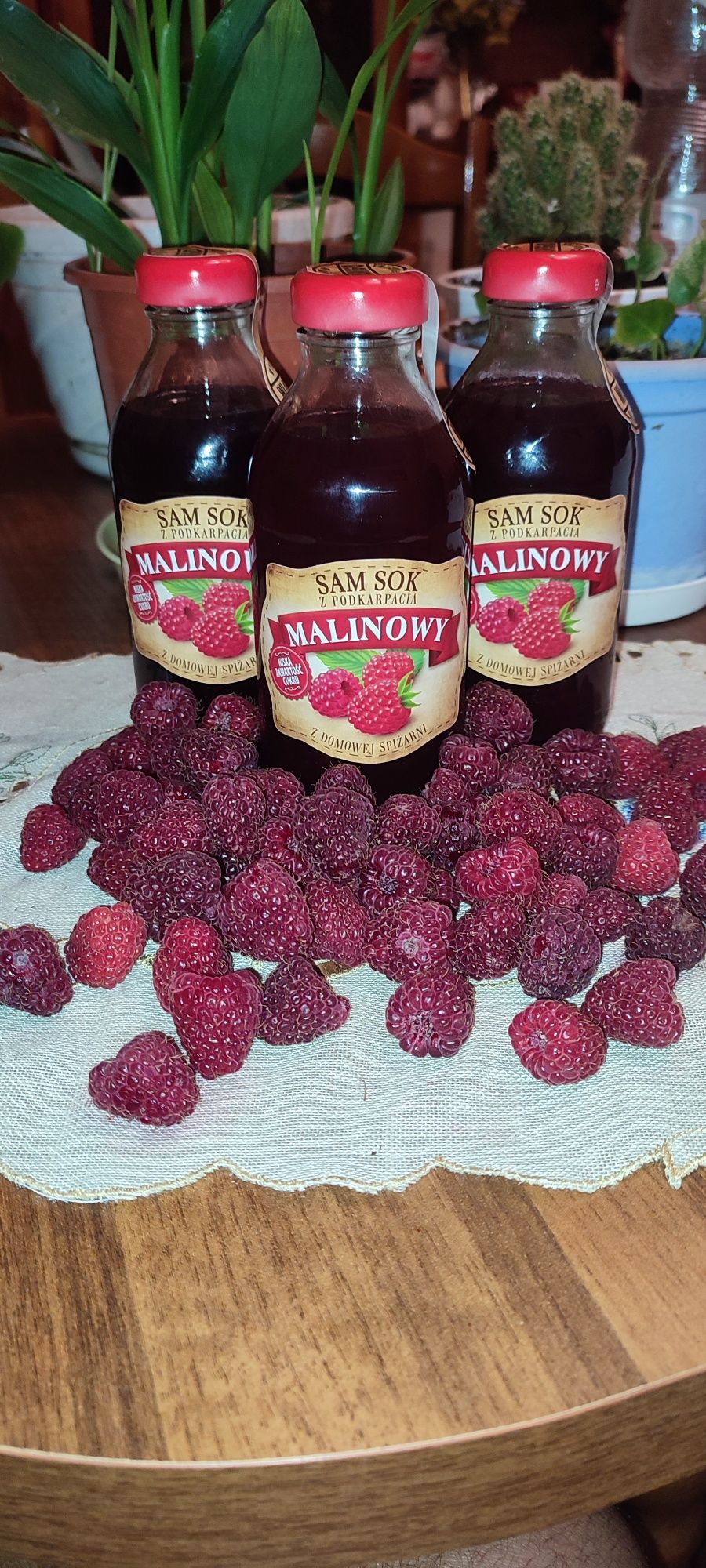 Soki podkarpackie- ekologiczne z malin, czarnego bzu, aronii, itd.