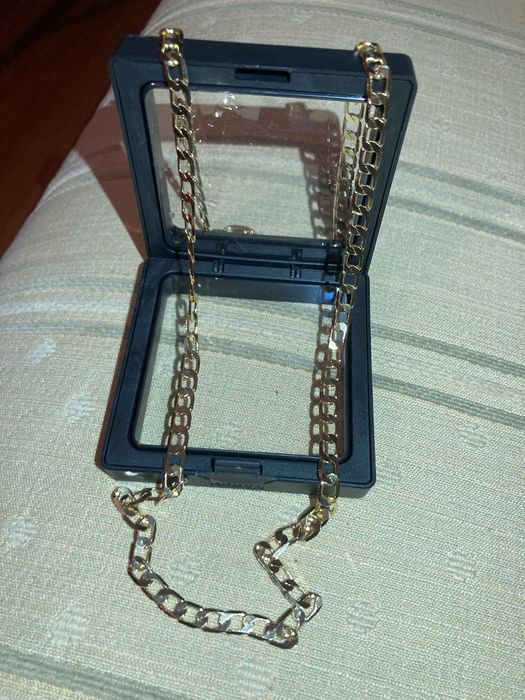 Correte 60cm banhado a ouro