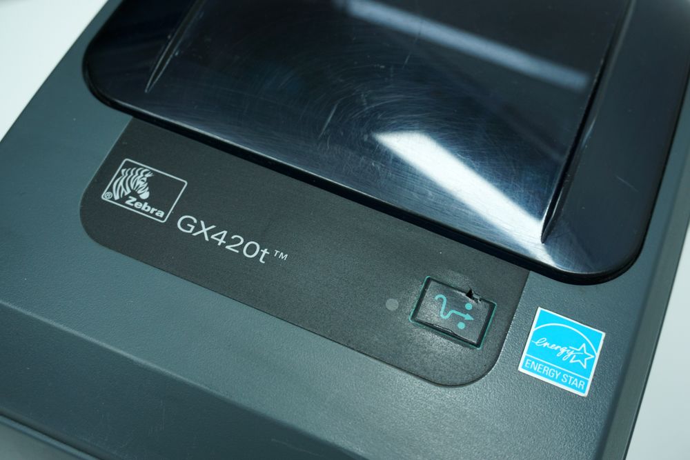 Zebra GX420t drukarka etykiet Sieć USB