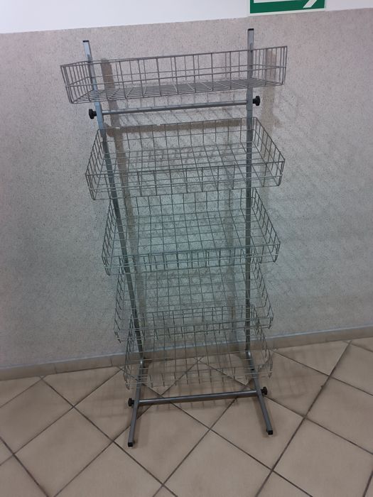 Stojak Koszyk regał druciany