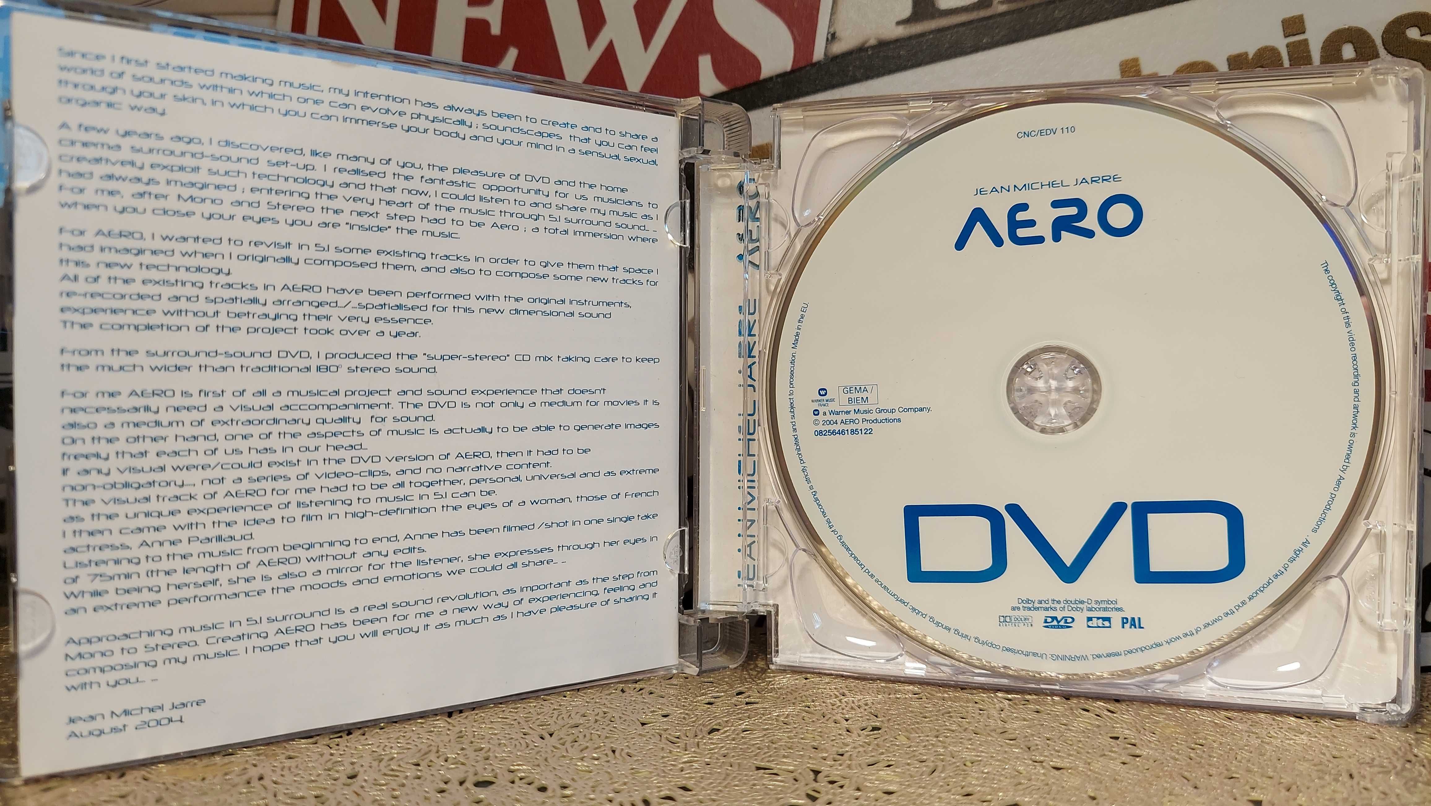 Jean Michel Jarre - Aero The Best Of + New Tracks CD + DVD