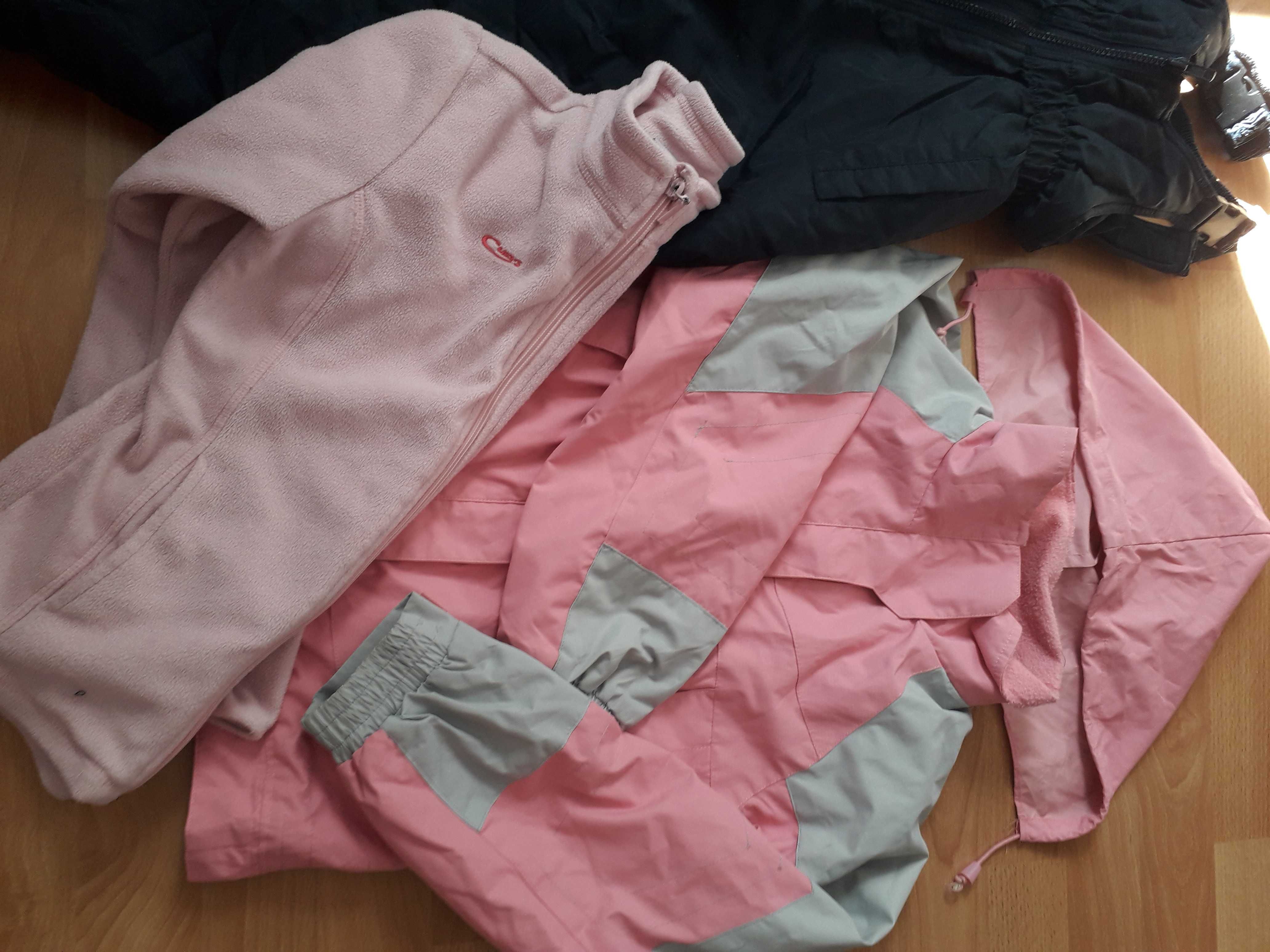 Modna dziewczyna 11szt 122-128, 8-10lat kurtka polar spodnie koszulki