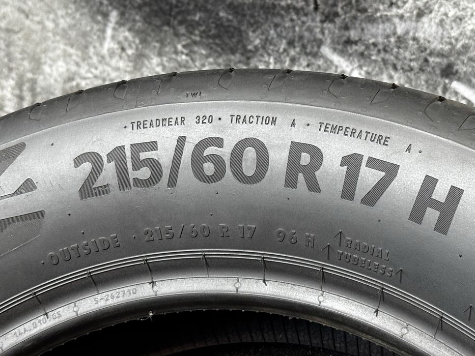 215/60 R17 Continental EcoContact 6Q | Літо | 2шт | Франція | 2022 |