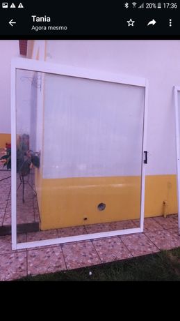 2 janelas portes de correr aluminio