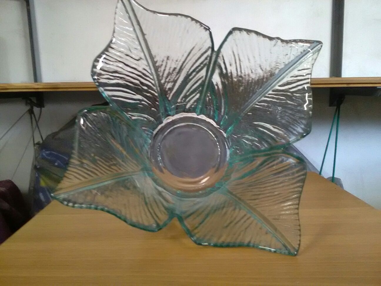 Taça de vidro grosso