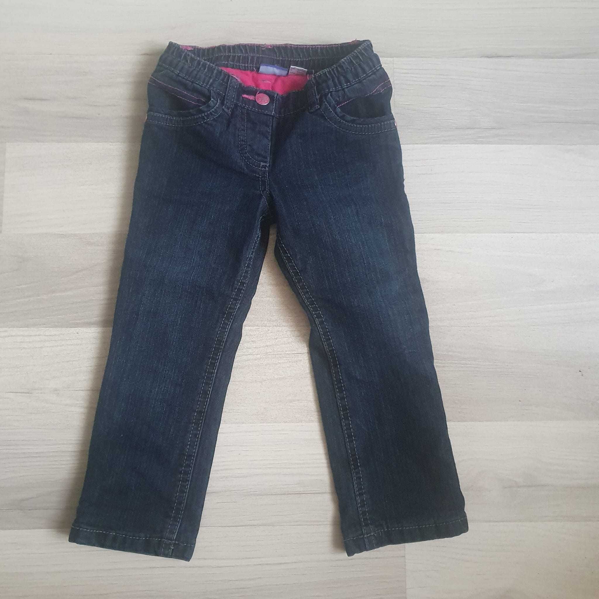 spodnie jeans ocieplane rozm. 92 BDB