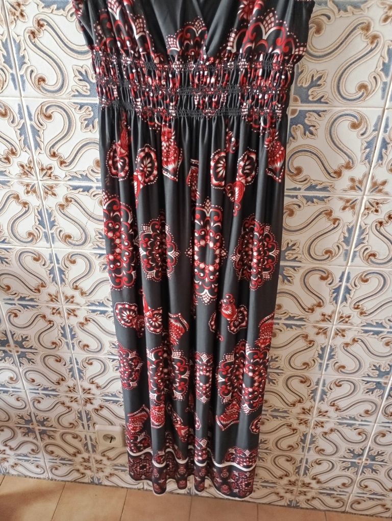 Vestido em malha de seda L