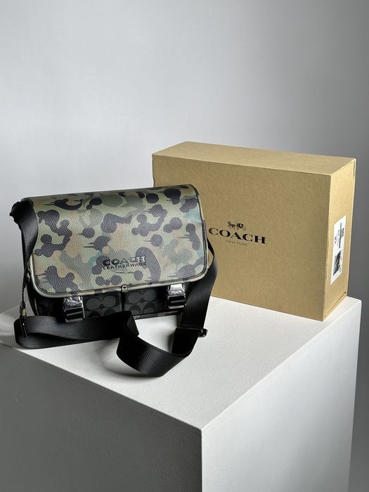 Чоловіча сумка Coach мужская сумка барсетка мессенджер через плечо