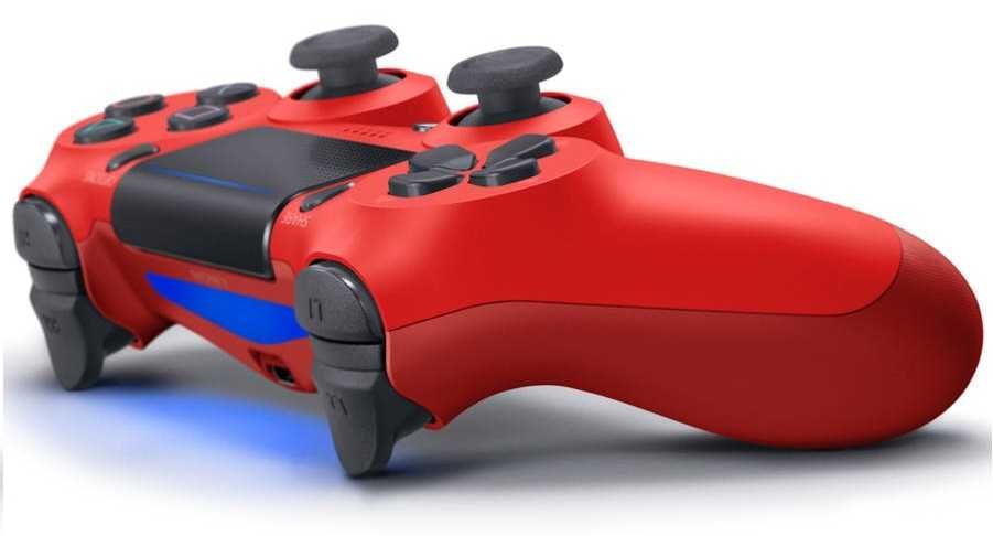 NOWY Pad Sony Dualshock 4 V2 PS4 + Slim + Pro = Magma Red = Czerwony