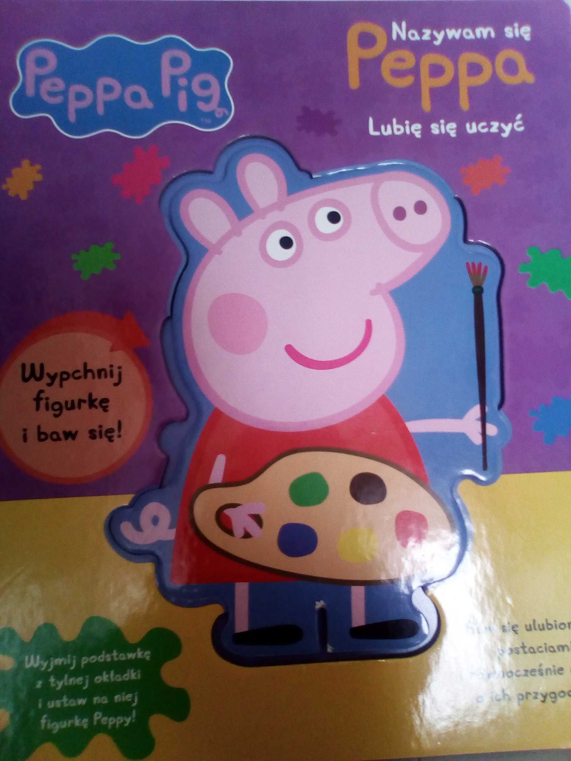 Peppa- lubię się uczyć książka z figurką