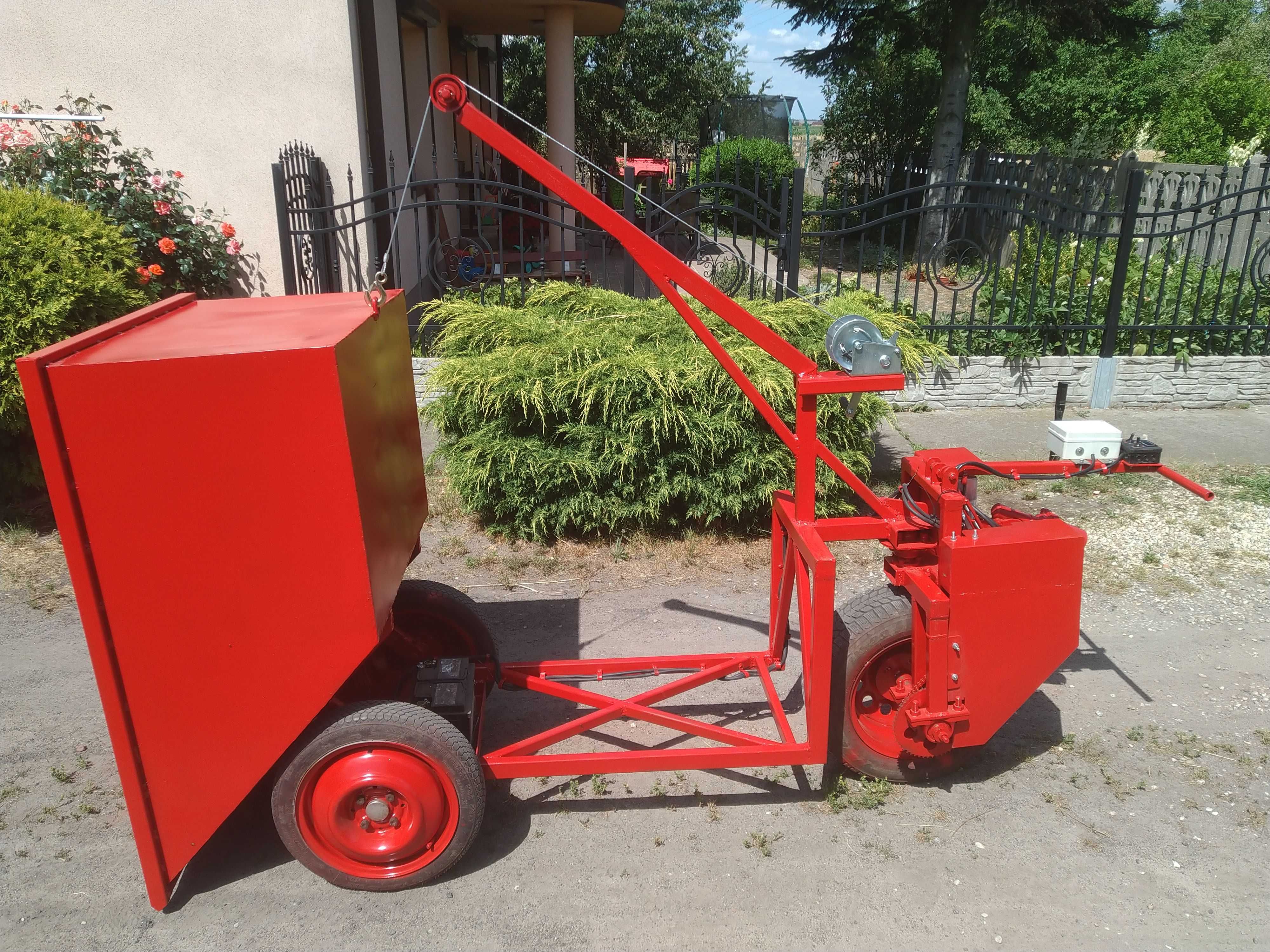 NOWE wodzidło taczka elektryczna 518 l pojemności kiper