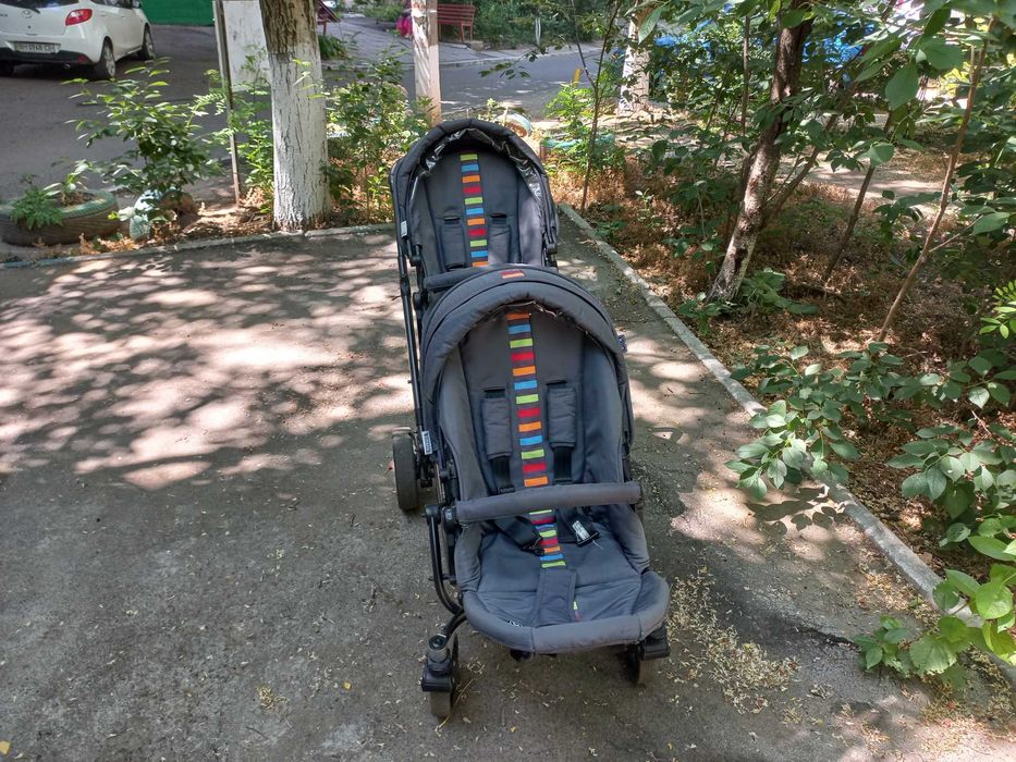 Универсальная коляска 2 в 1 для двойни ABC Design Zoom с аксессуарами