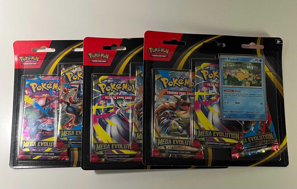 3x Mega Evolution: Psyduck 3-Pack Blister