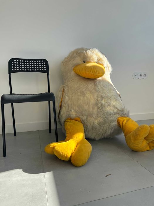 Pato de peluche amarelo gigante - melhor amigo para crianças