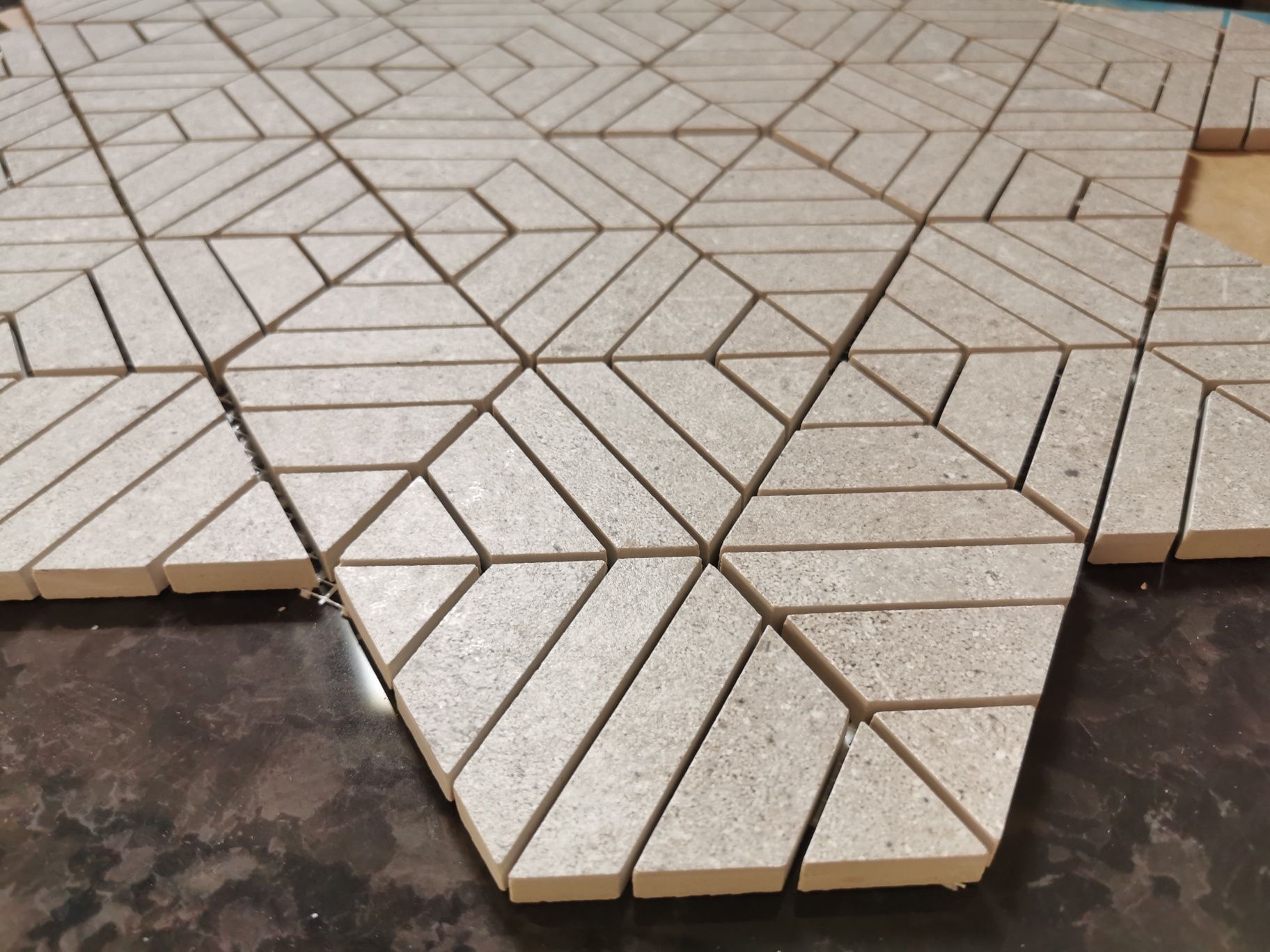 Włoska Mozaika Gresowa Ease Grige Ceramica Ricchietti