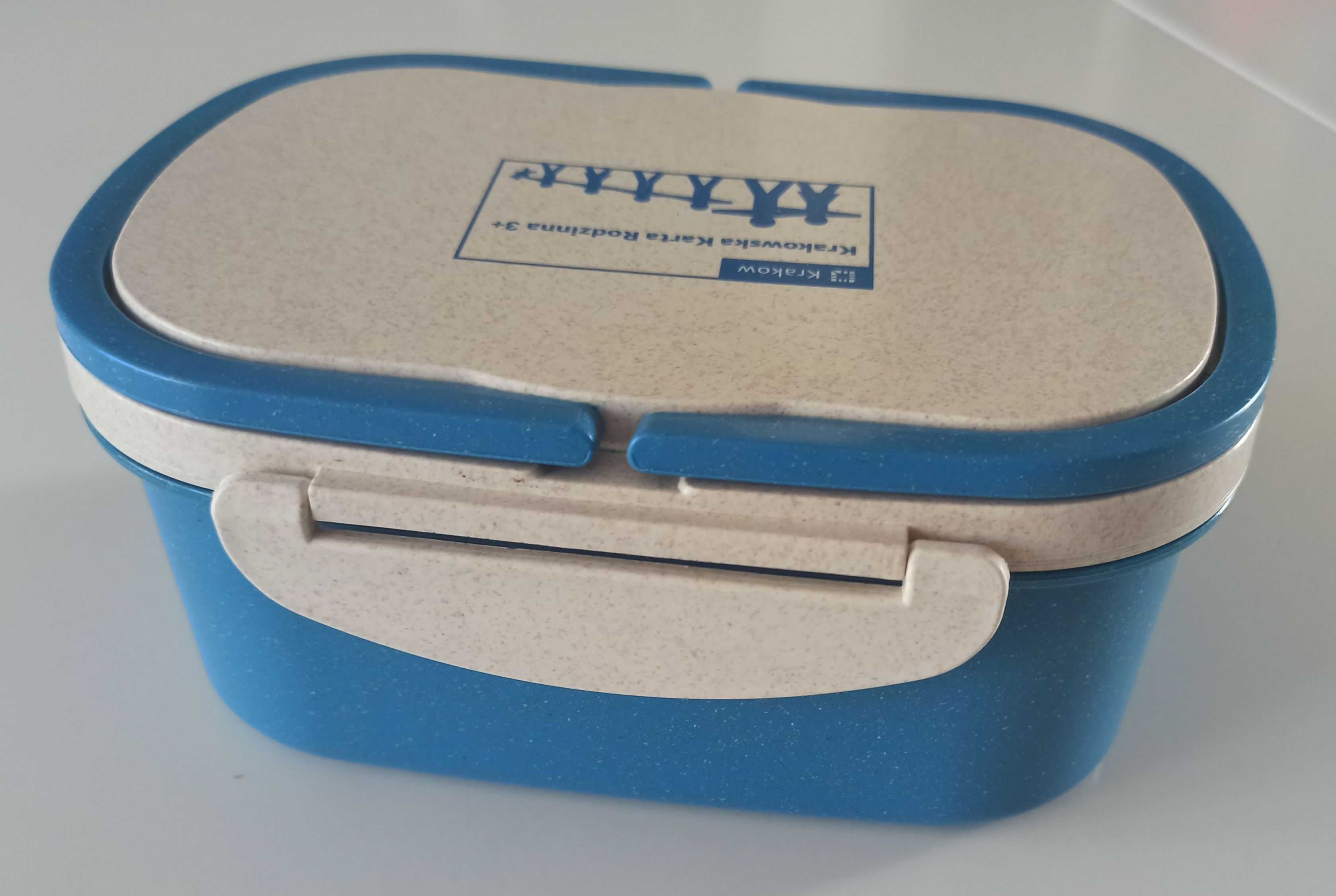 2-częściowa śniadaniówka lunch box z uchwytem 18,5x13x8 cm