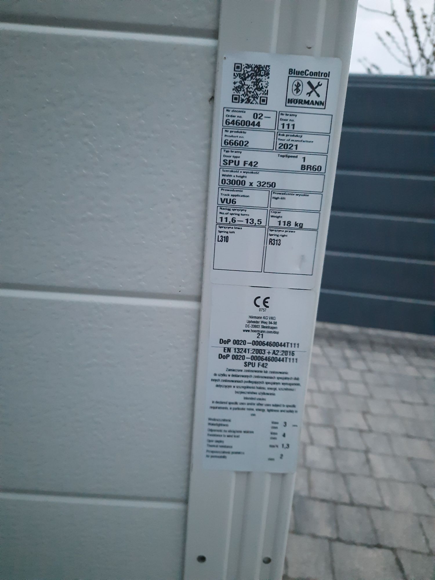 Brama SPU42 Hormann 3000x3250