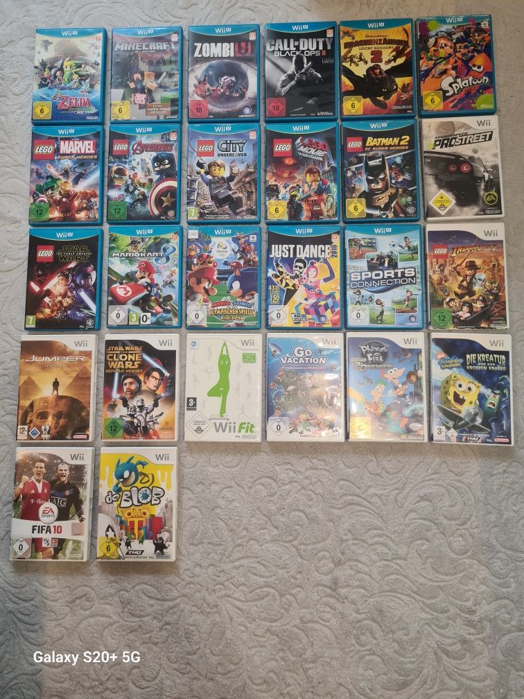 Konsola Nitendo Wii U zestaw+25 gier