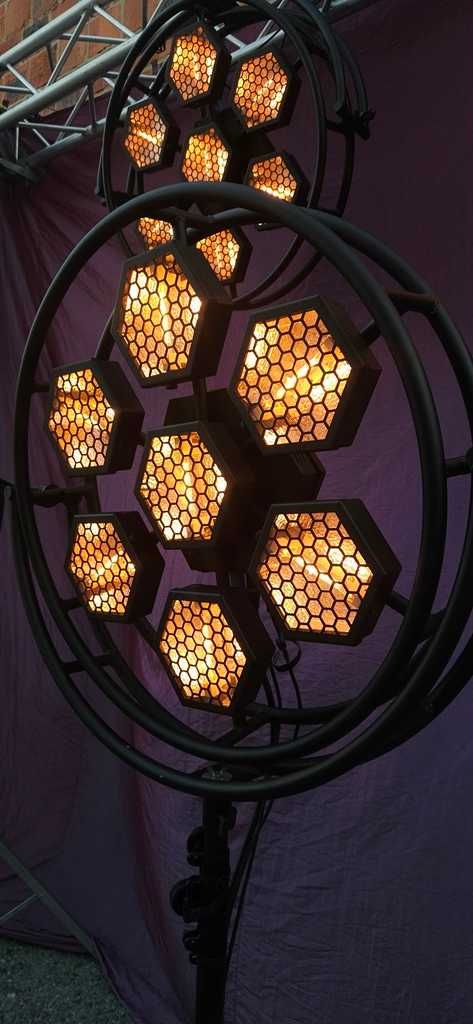 Portman P1 lampy retro żarowe oświetlenie estradowe loft lamp 3szt