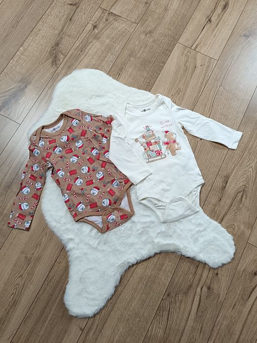 Zestaw świątecznych bodów niemowlęcych 98 cm