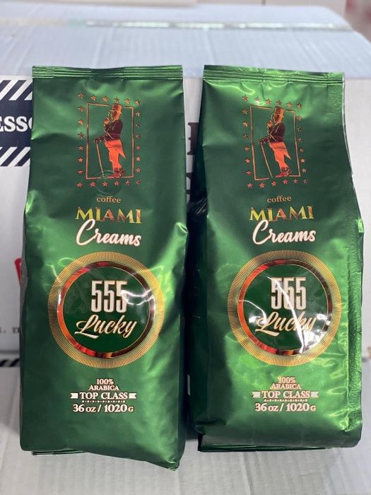 Кофе в зернах "Lucky 555 Miami Creams" (Майами Крема)1020гр.