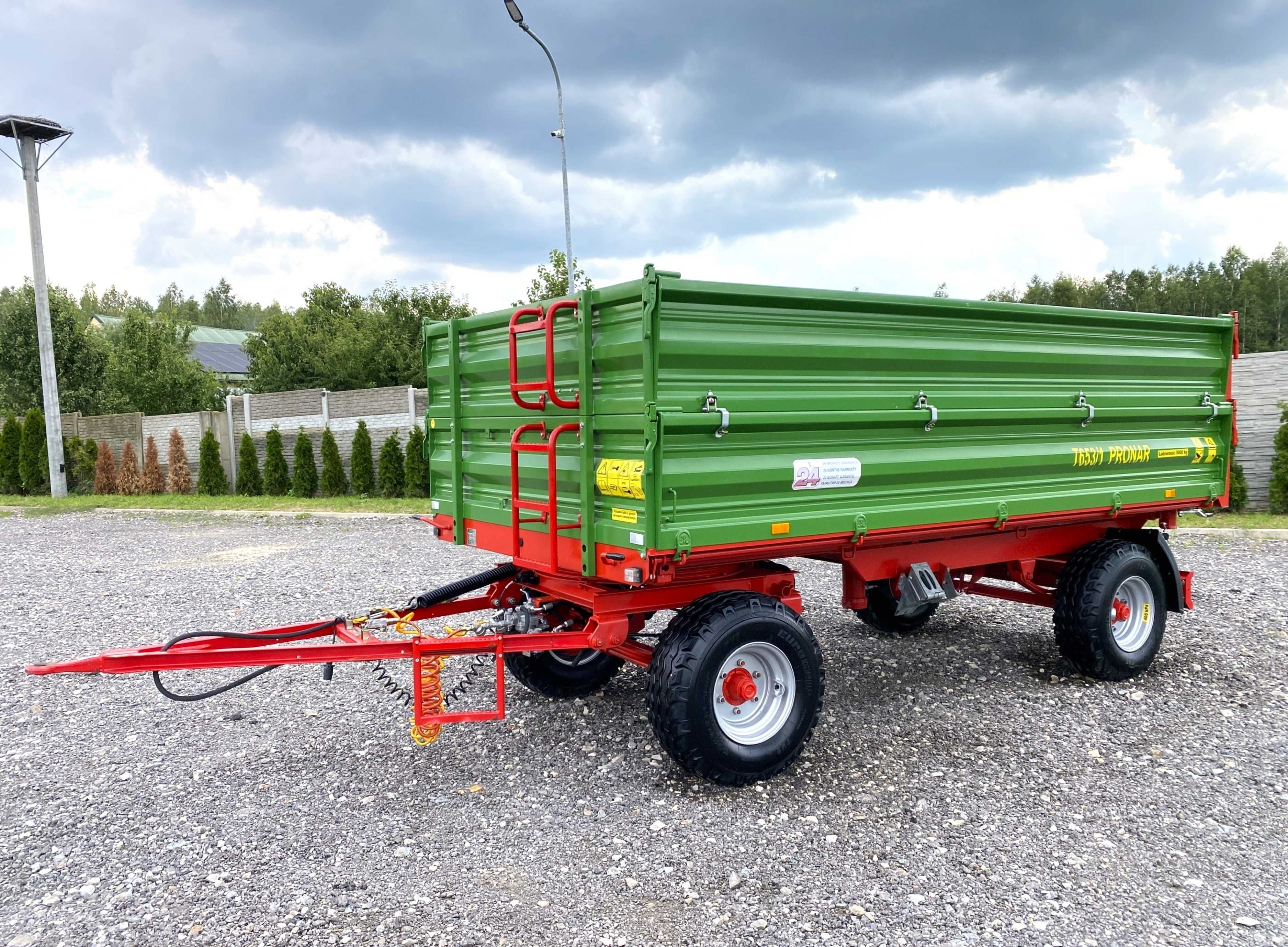 Przyczepa PRONAR T653/1 5 ton STAN IDEALNY jak NOWA