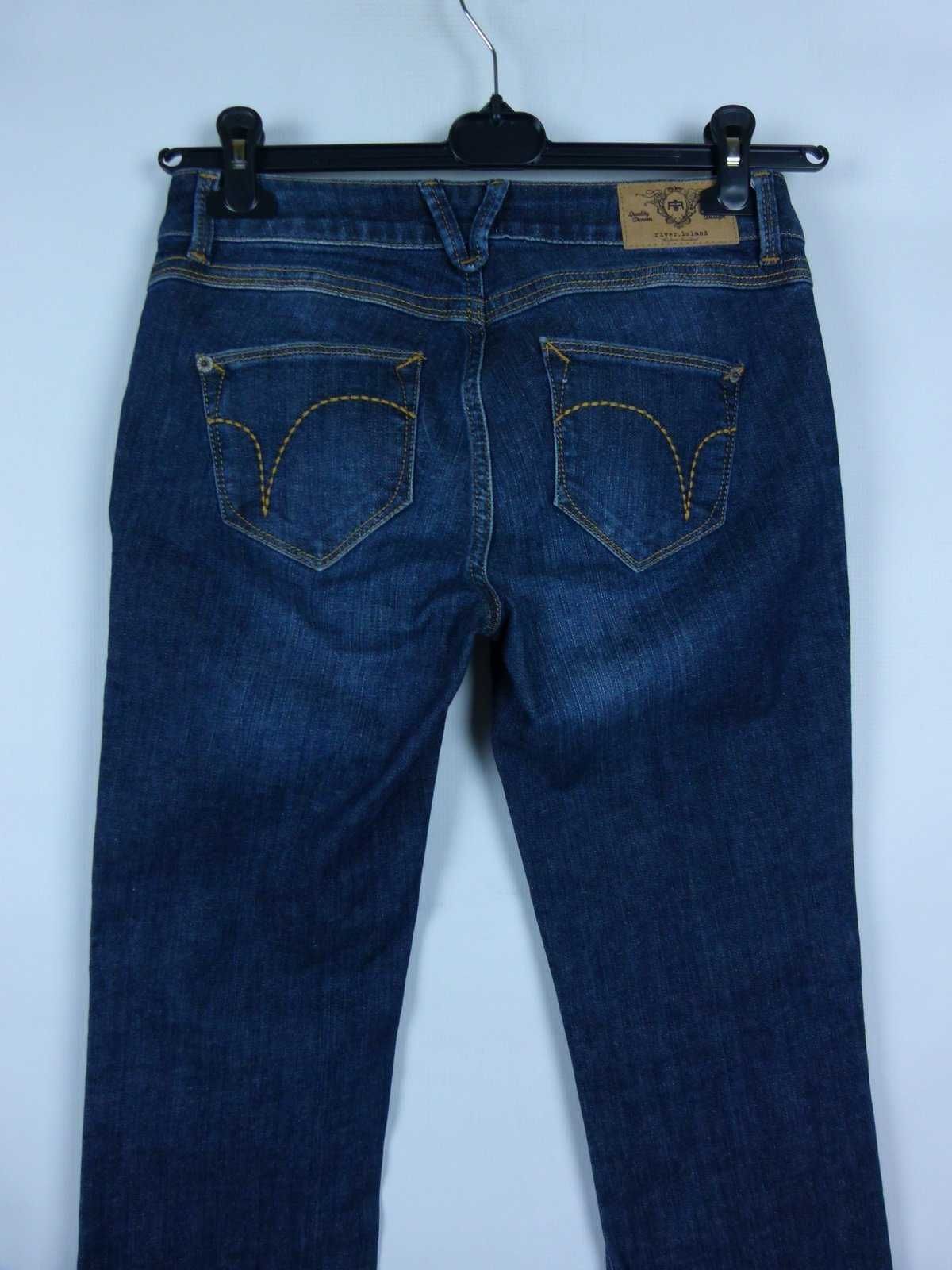 River Island spodnie dżins niski stan bootcut - 10S / 36S z metką