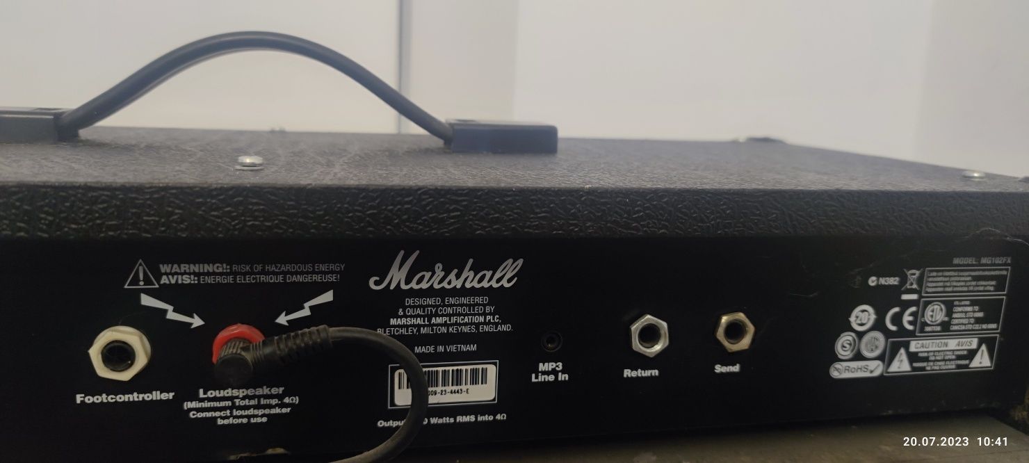 Wzmacniacz gitarowy Marshall MG100FX