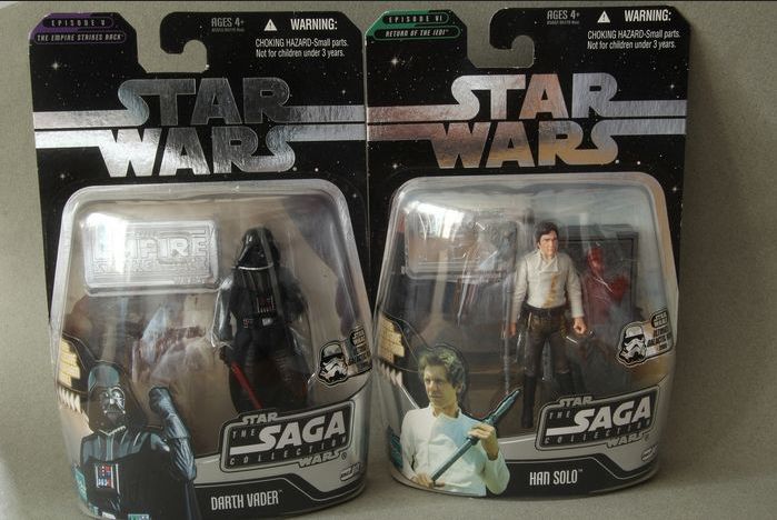 Estatuetas Darth Vader & Han Solo