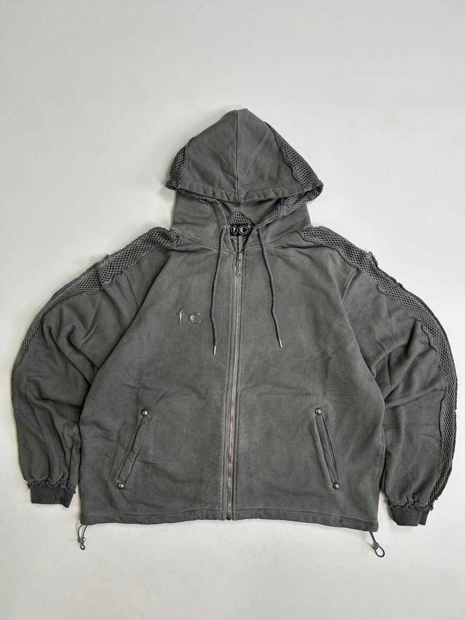 Худі Thug Club zip hoodie худи зипка y2k archive серая сіра зіпка L