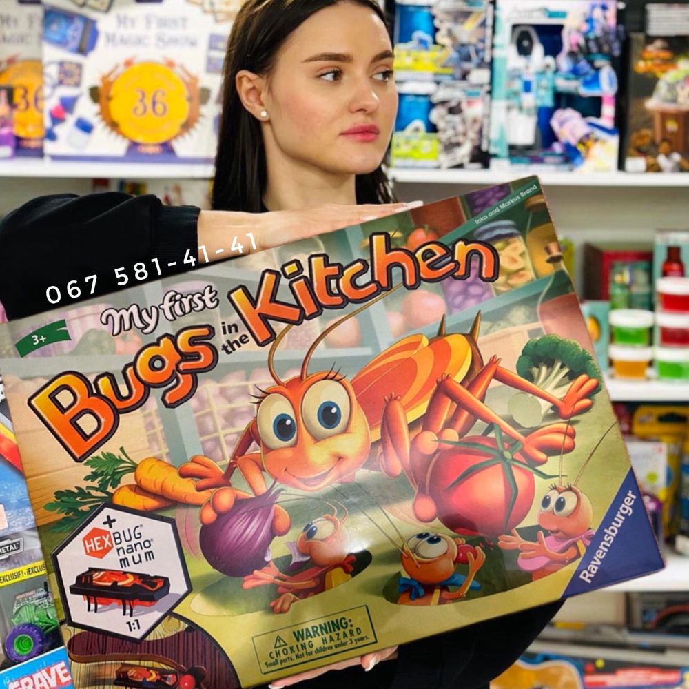 Ravensburger Bugs in the Kitchen настільна гра Таракан HEXBUG nano