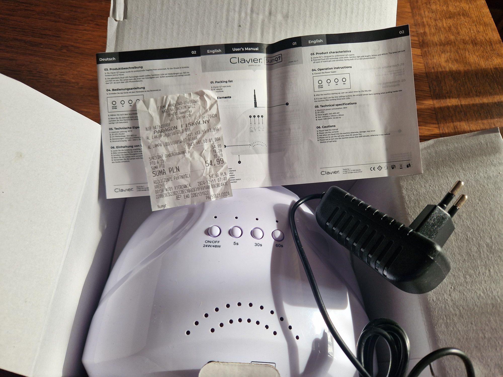 Lampa UV Led Clavier