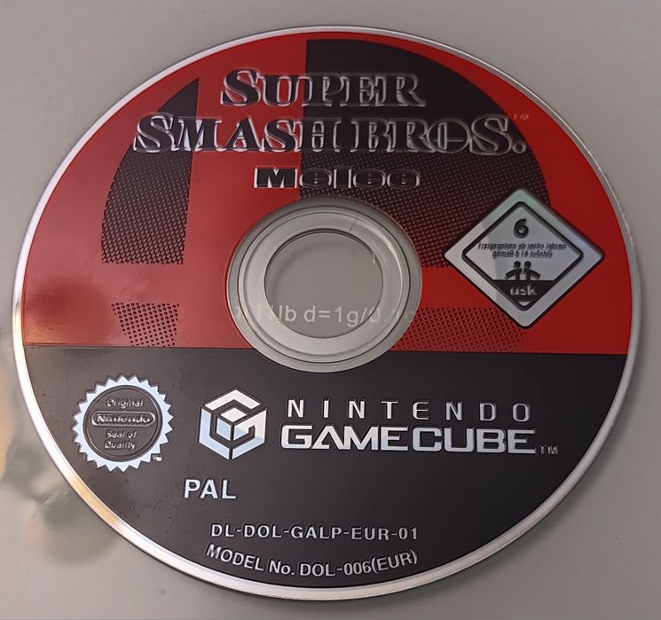 RARIDADE Super Smashbros Melee Nintendo Game Cube
