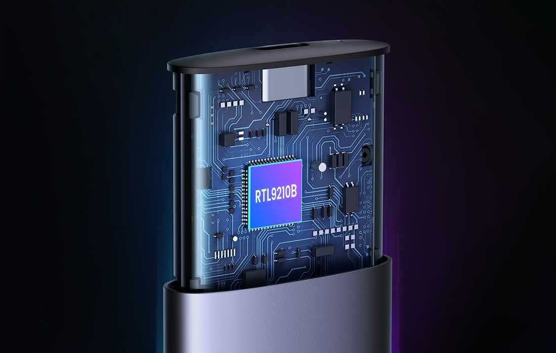 Obudowa dysku SSD M.2 UGREEN CM400, NVMe, SATA, 10Gbps, USB-C (szara)