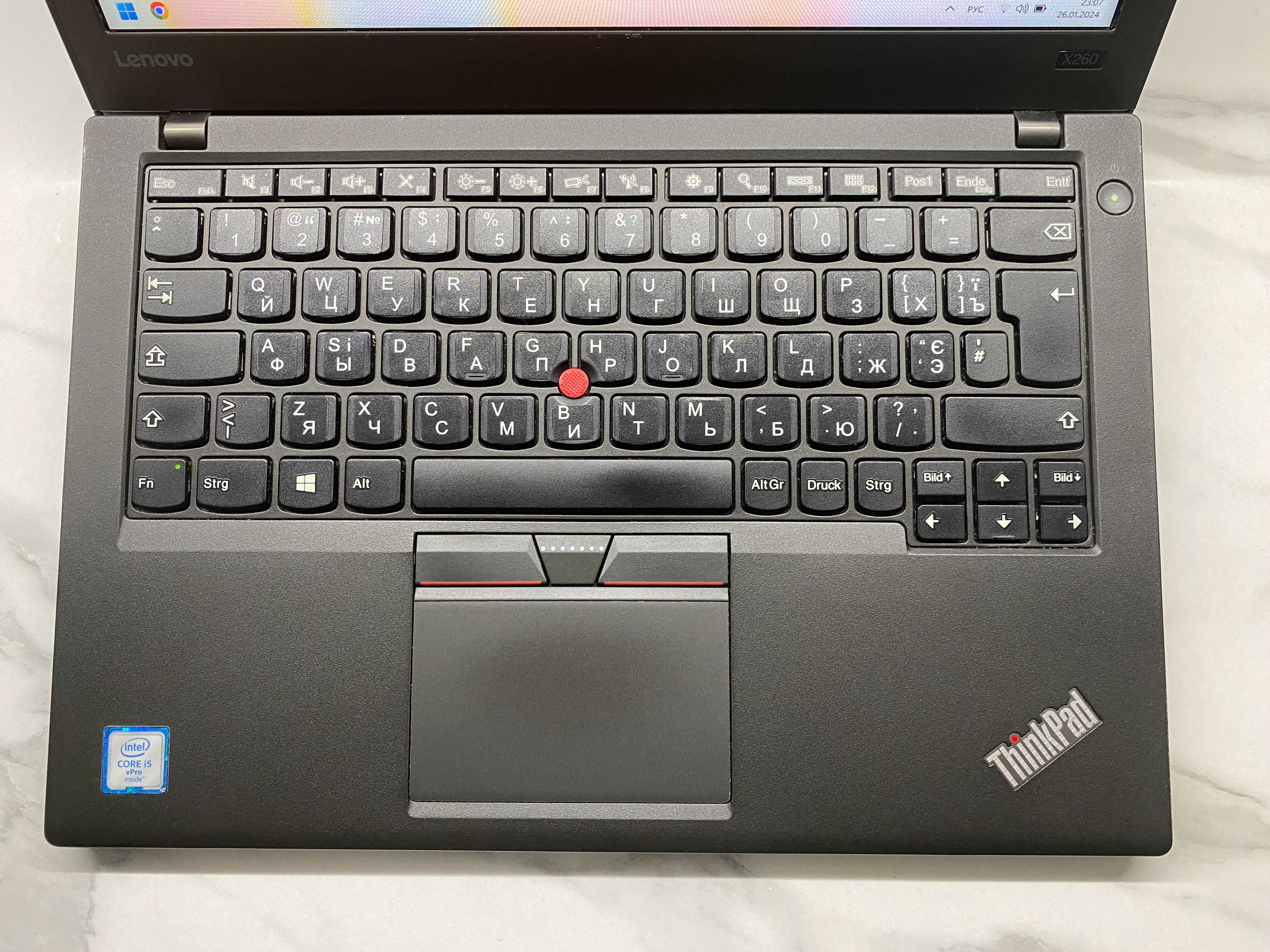 Lenovo X260 Core i5-6300U/8Gb DDR4/240Gb SSD/12.5" FullHD АКБ 6 год.