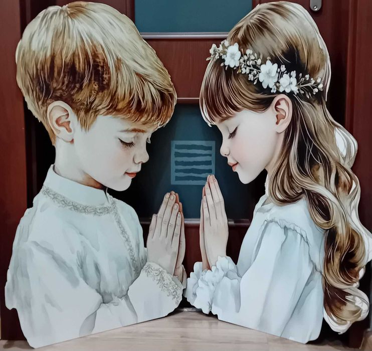 Dekoracje wielkoformatowe na ściankę wzory komunijne