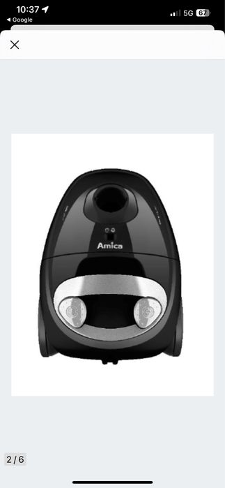 Odkurzacz workowy Amica czarny