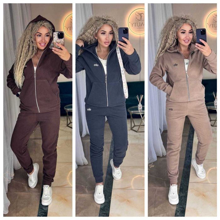 Жіночий теплий костюм фліс двосторонній | женский костюм модель 1005