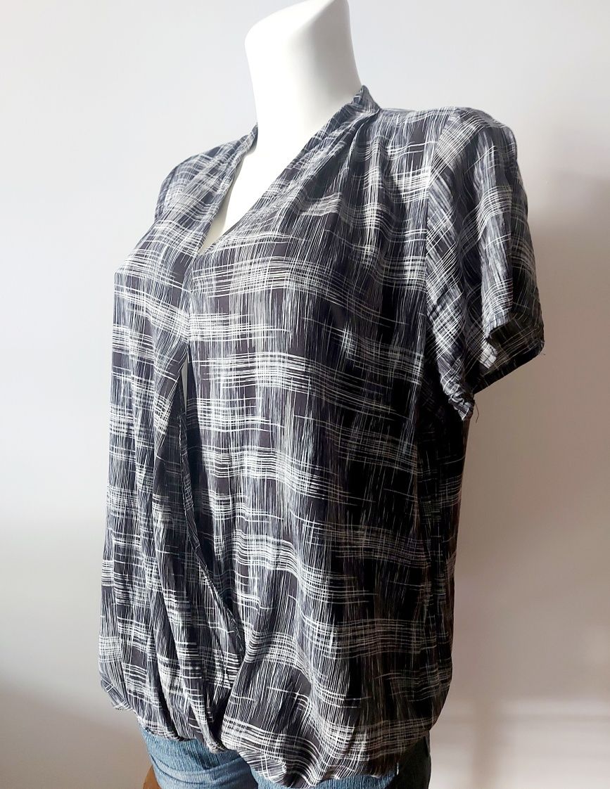 Blusa preta e branca | XL | H&M