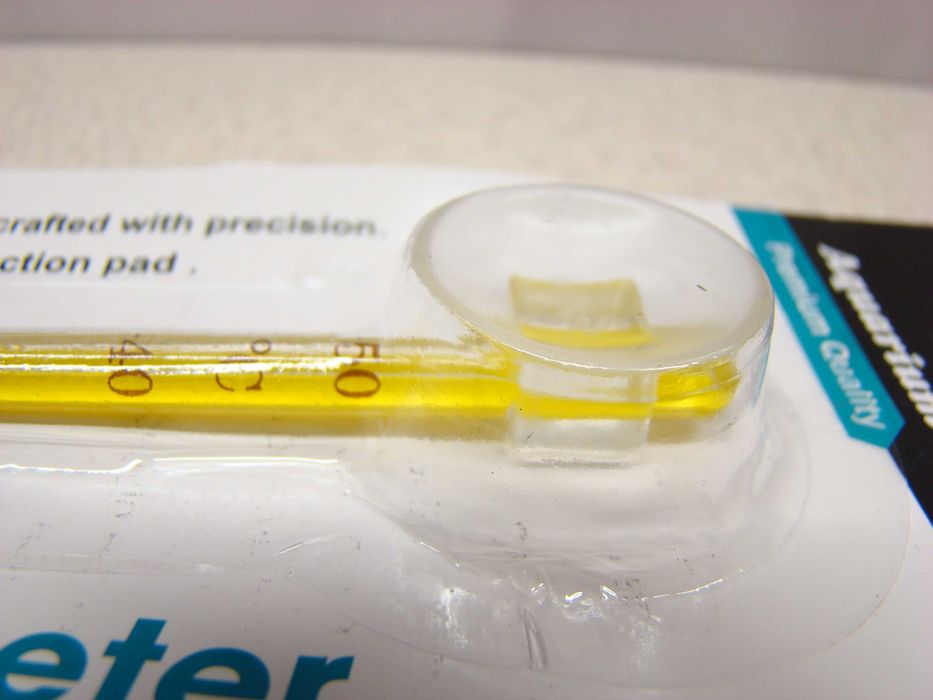 Szklany Termometr Akwariowy Jeneca AT03 Cienki,Wodoszczelny Przyssawka