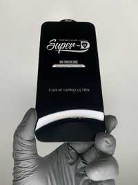 Фирменное защитное стекло SuperD iPhone 15 Pro Max про макс ВСЕ МОДЕЛИ