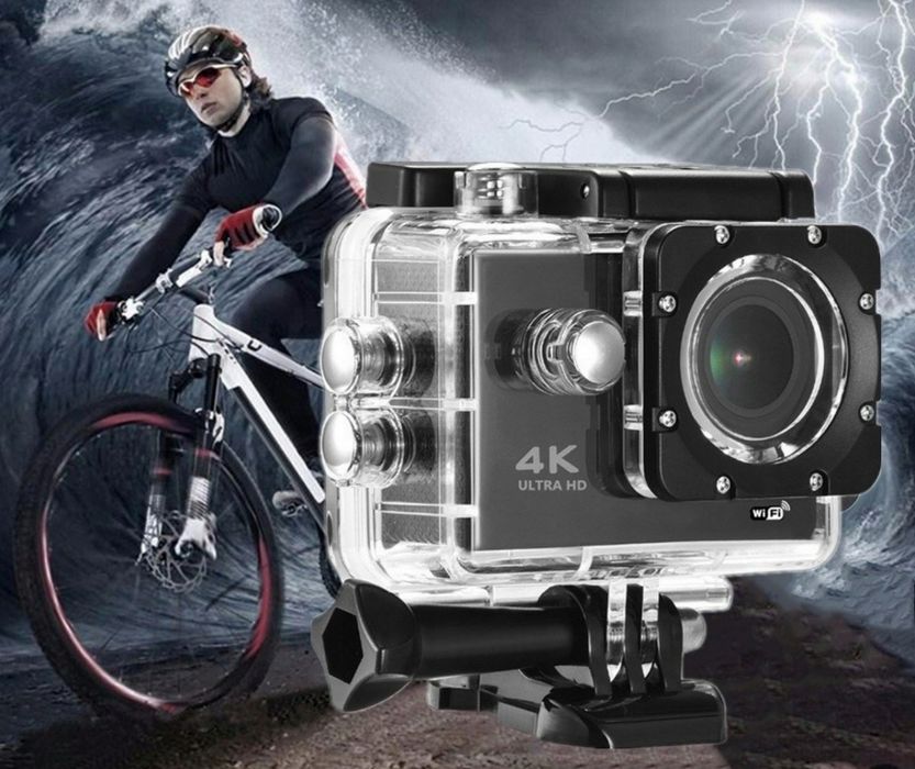 KAMERA Spirtowa FULL HD 4K DRMZ ActionXtreme PRO 2 uchwyty Wodoodporna