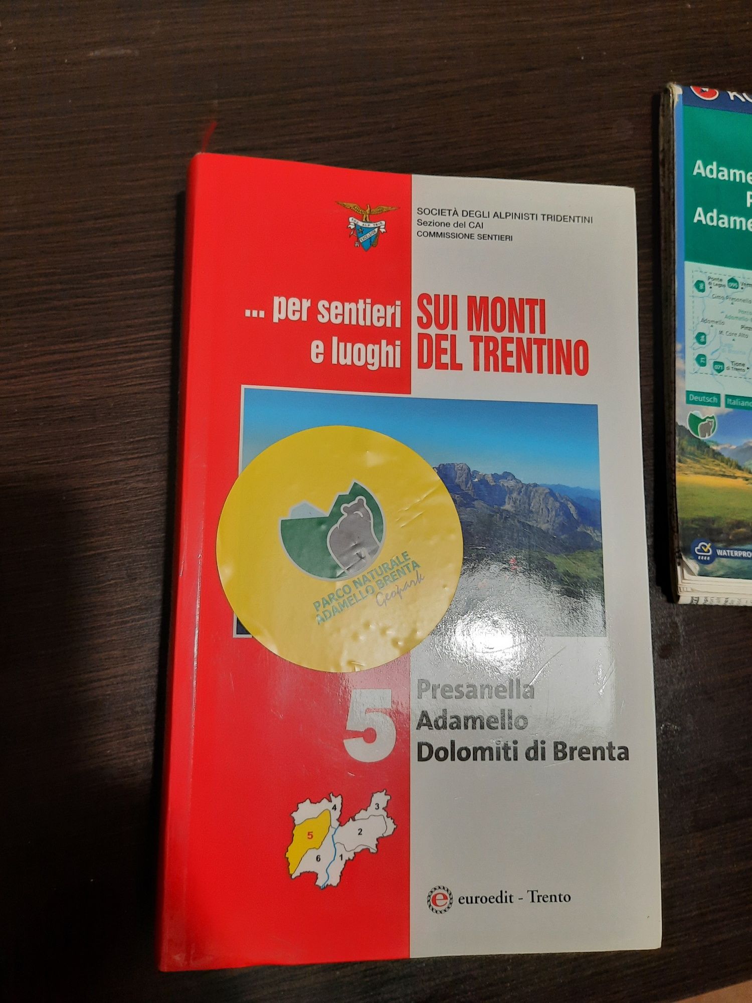 Przewodnik i mapa obszaru Adamello Brenta, Dolomity Brenty, Presanella